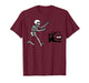Funny Pomeranian Running Skeleton Halloween T-Shirt
