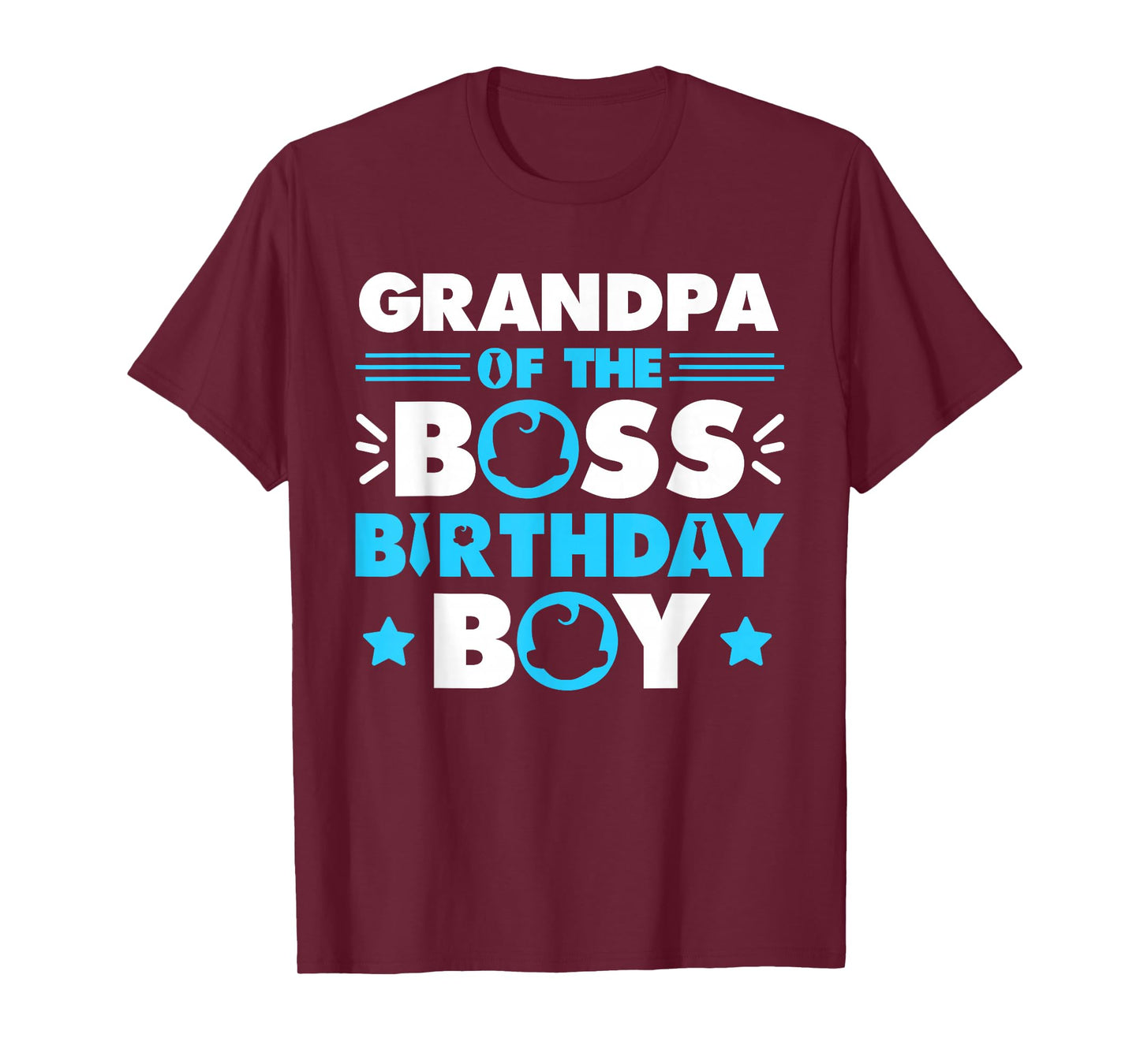 Grandpa of The Boss Birthday Boy Baby Family Matching T-Shirt