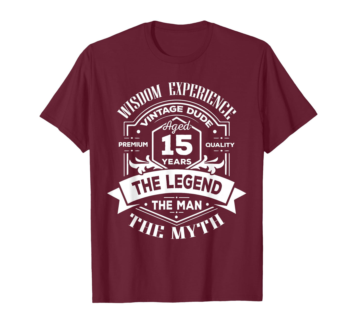 Vintage The Man Myth Legend 15 Birthday Tee for 15 Years Old T-Shirt