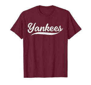 Yankees Vintage Retro Style Tee, Classic 70s & 80s Yankees T-Shirt