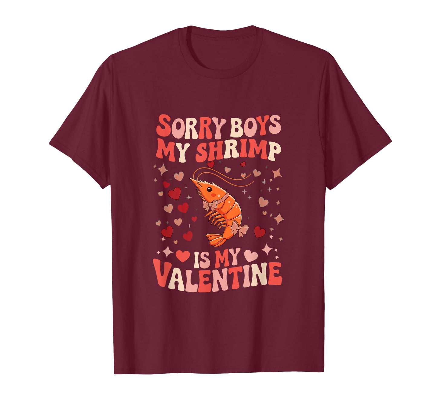 Sorry Shrimp is My Valentine Joke Boys Cute Animal Lover T-Shirt