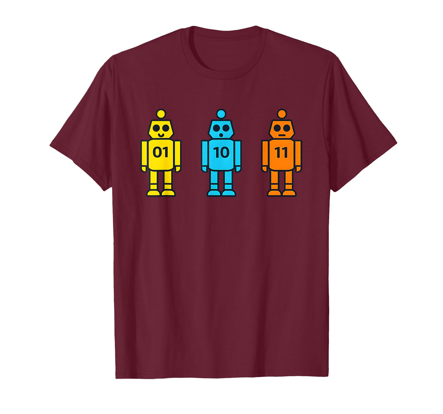 Funny Binary Robot T-Shirt