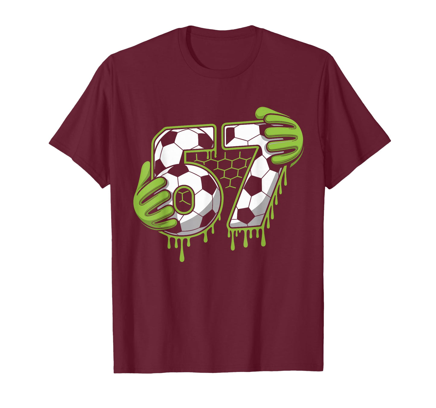 Soccer 67 Six Seven Alpha Slang 6 7 Meme Kids Teachers Boys T-Shirt