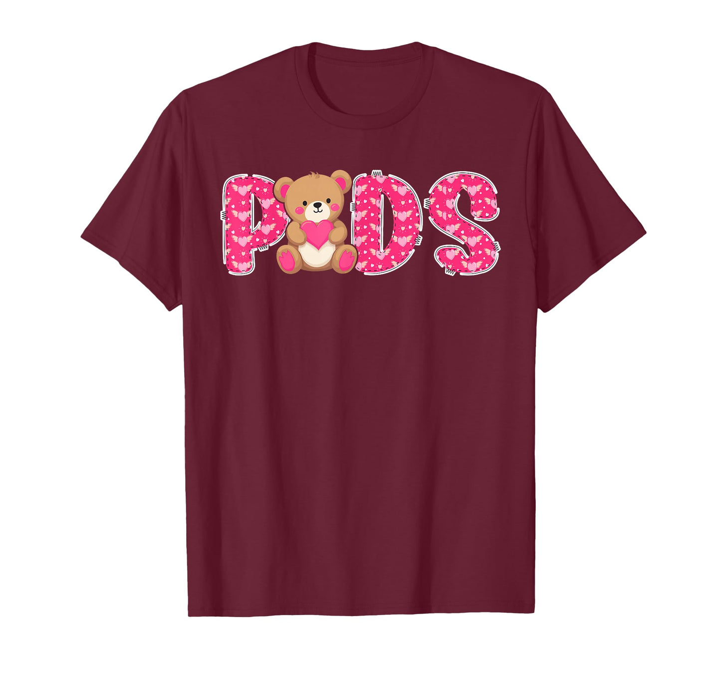 Peds Valentine Pediatric Nurse Valentines Day Peds Nurse T-Shirt