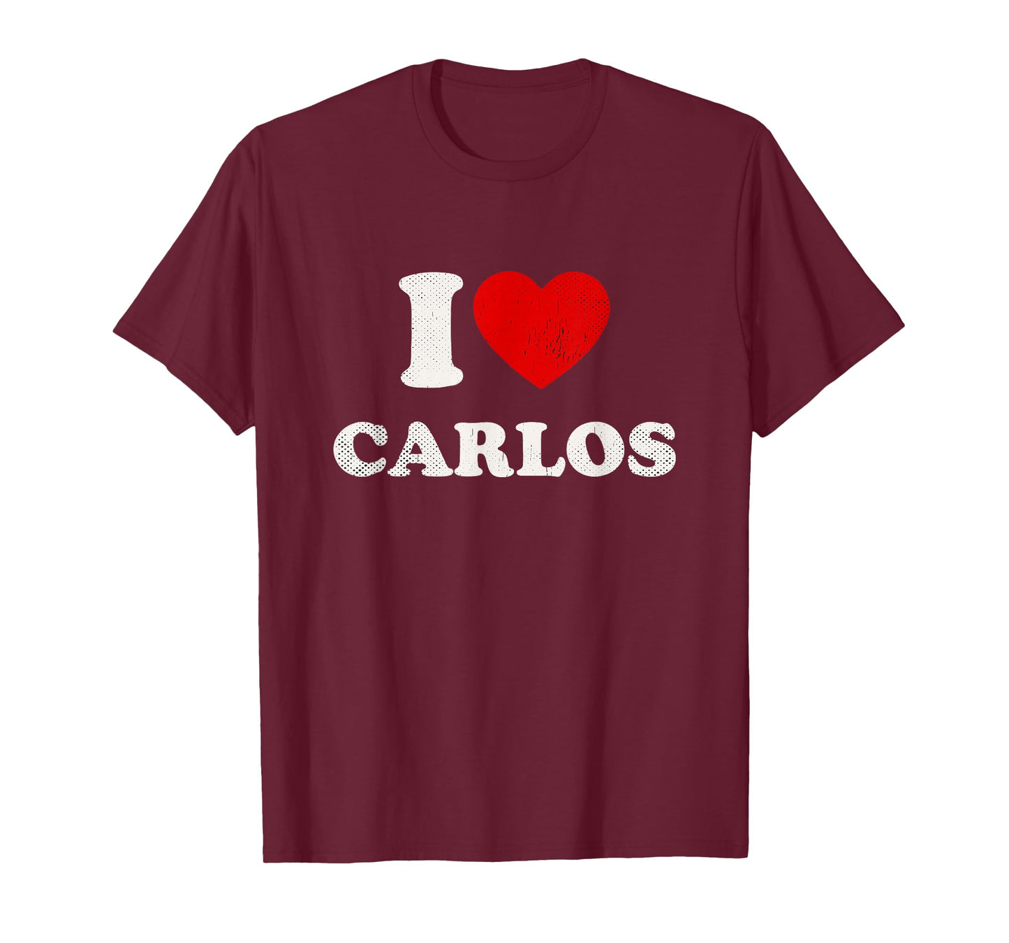 I Heart Carlos Boyfriend Y2K Vintage Big Heart Carlos T-Shirt