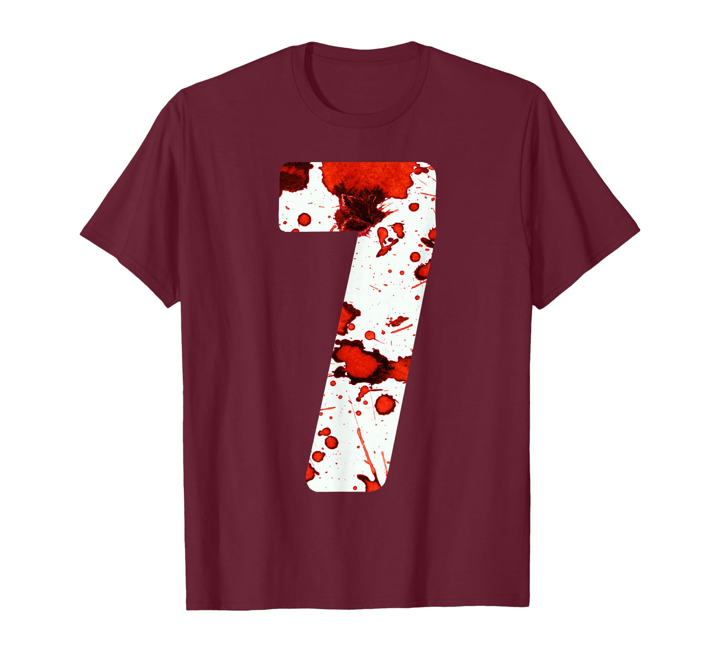 Fun Six Seven 6 7 Meme Design Couples Halloween Horror Blood T-Shirt