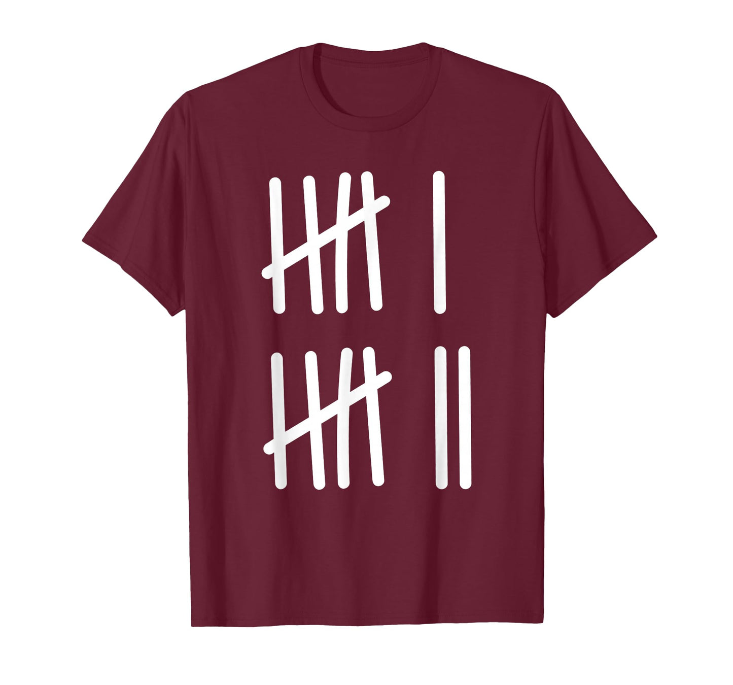 Six Seven 6 7 Meme Tally Marks Counting Gen Alpha Slang Math T-Shirt