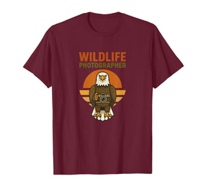 Wildlife Photographer Bald Eagle Bird Photography Camera T-Shirt