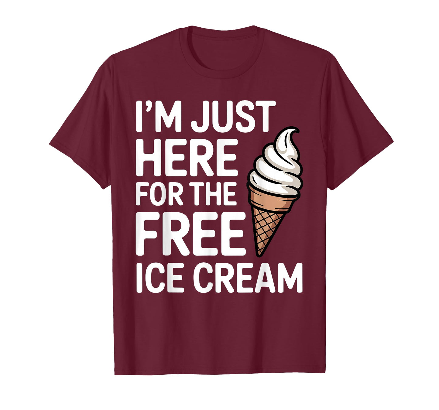 Funny Ice Cream Art for Men Women Kids Dessert Ice Cream Fan T-Shirt