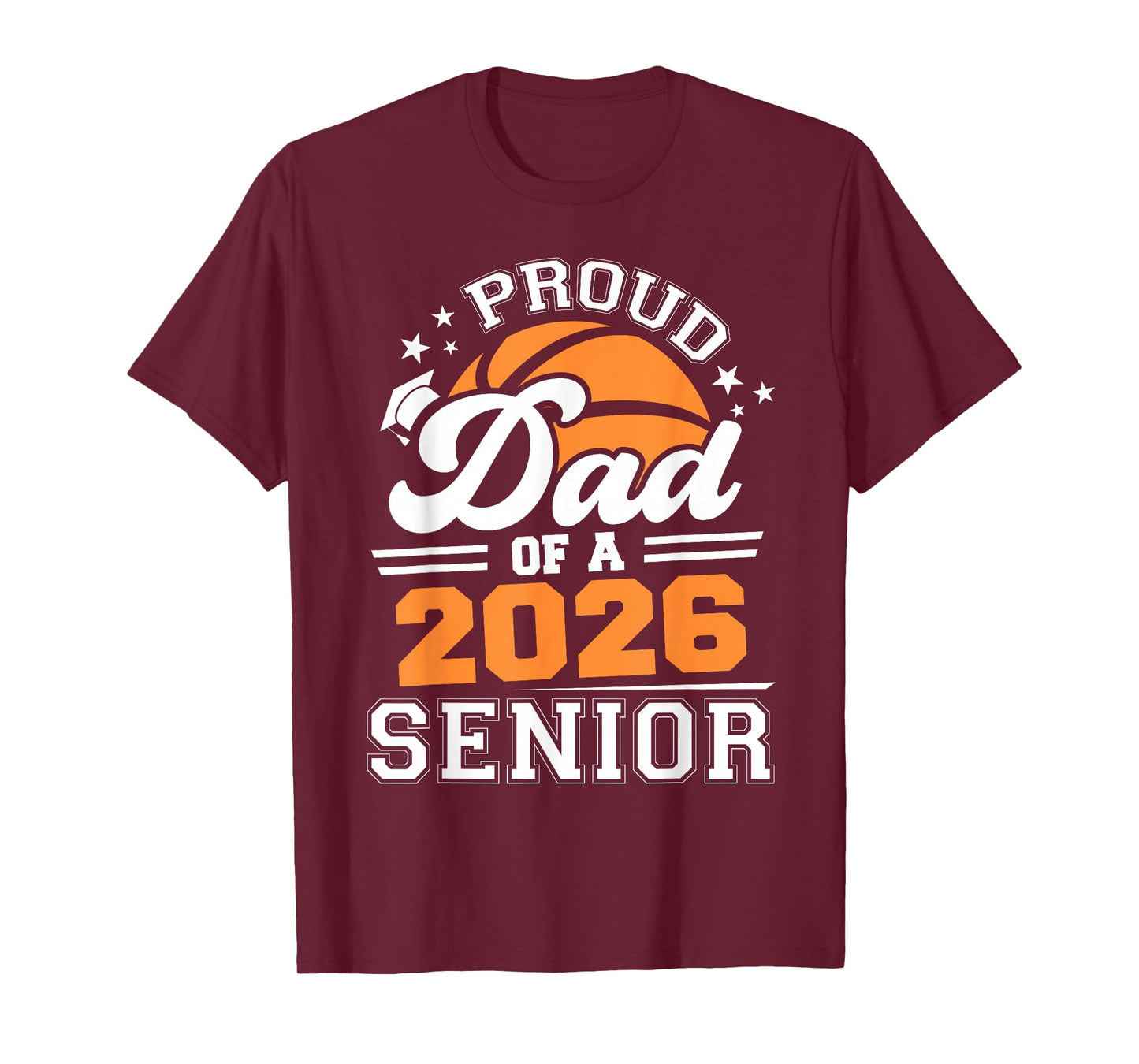 Proud Dad of A Basketball Senior 2026 Graduation T-Shirt