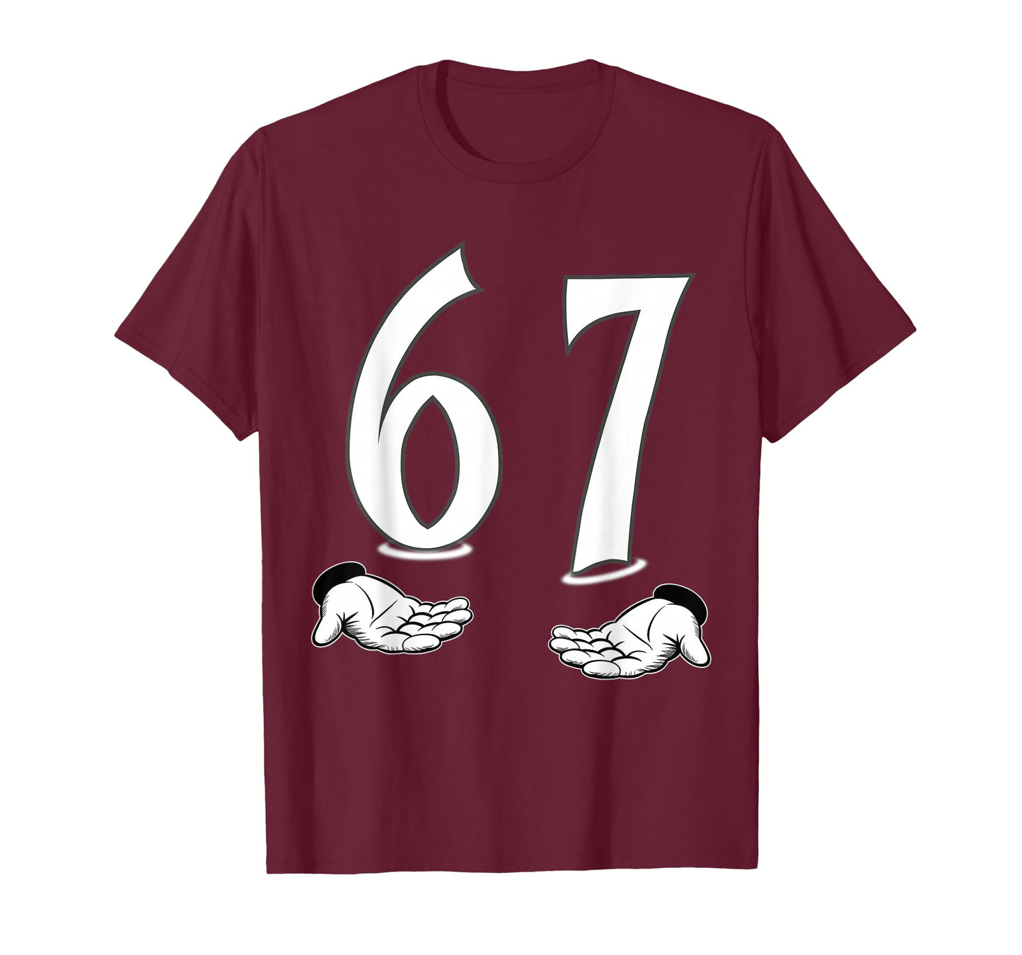 Funny Six Seven 6 7 Meme Gen Alpha Slang six Seven 67 T-Shirt