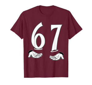 Funny Six Seven 6 7 Meme Gen Alpha Slang six Seven 67 T-Shirt