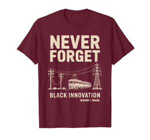 Never Forget Black Innovation Electrical Engineering History T-Shirt