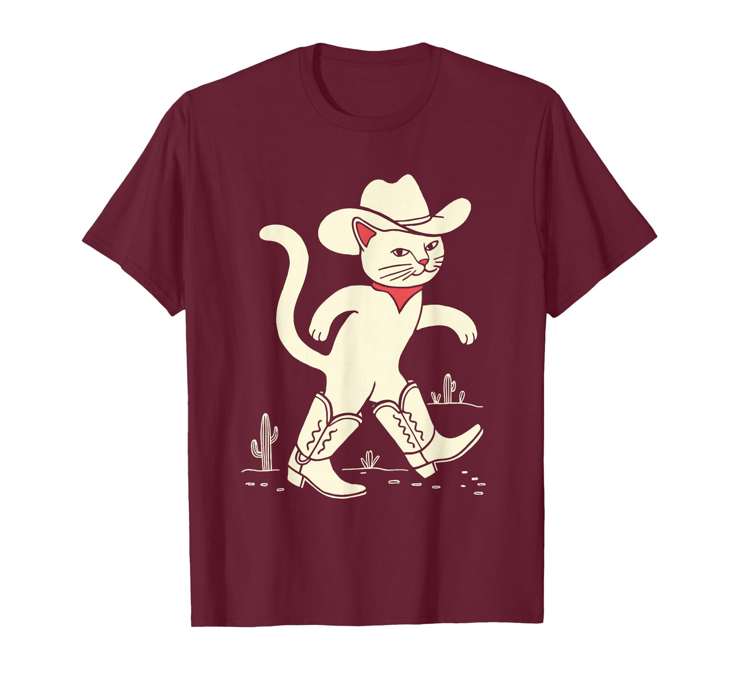Funny Cowboy Cat T-Shirt