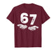 67 Six Seven Funny 6 7 Meme Gen Alpha Slang 6 7 Hands T-Shirt