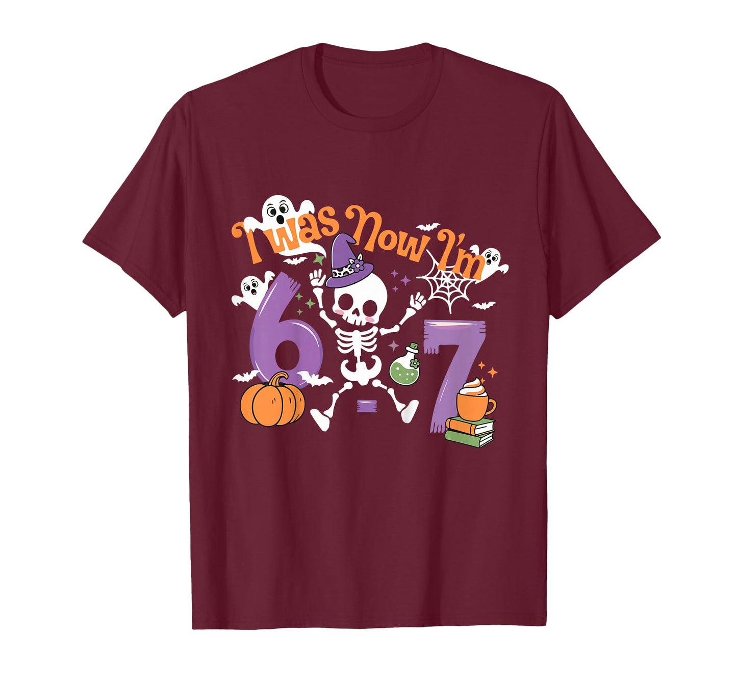I was 6 Now I'm 7 Year Old Birthday T-Shirt
