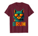 Funny Meme Saying Bruh Cat Sunglasses T-Shirt