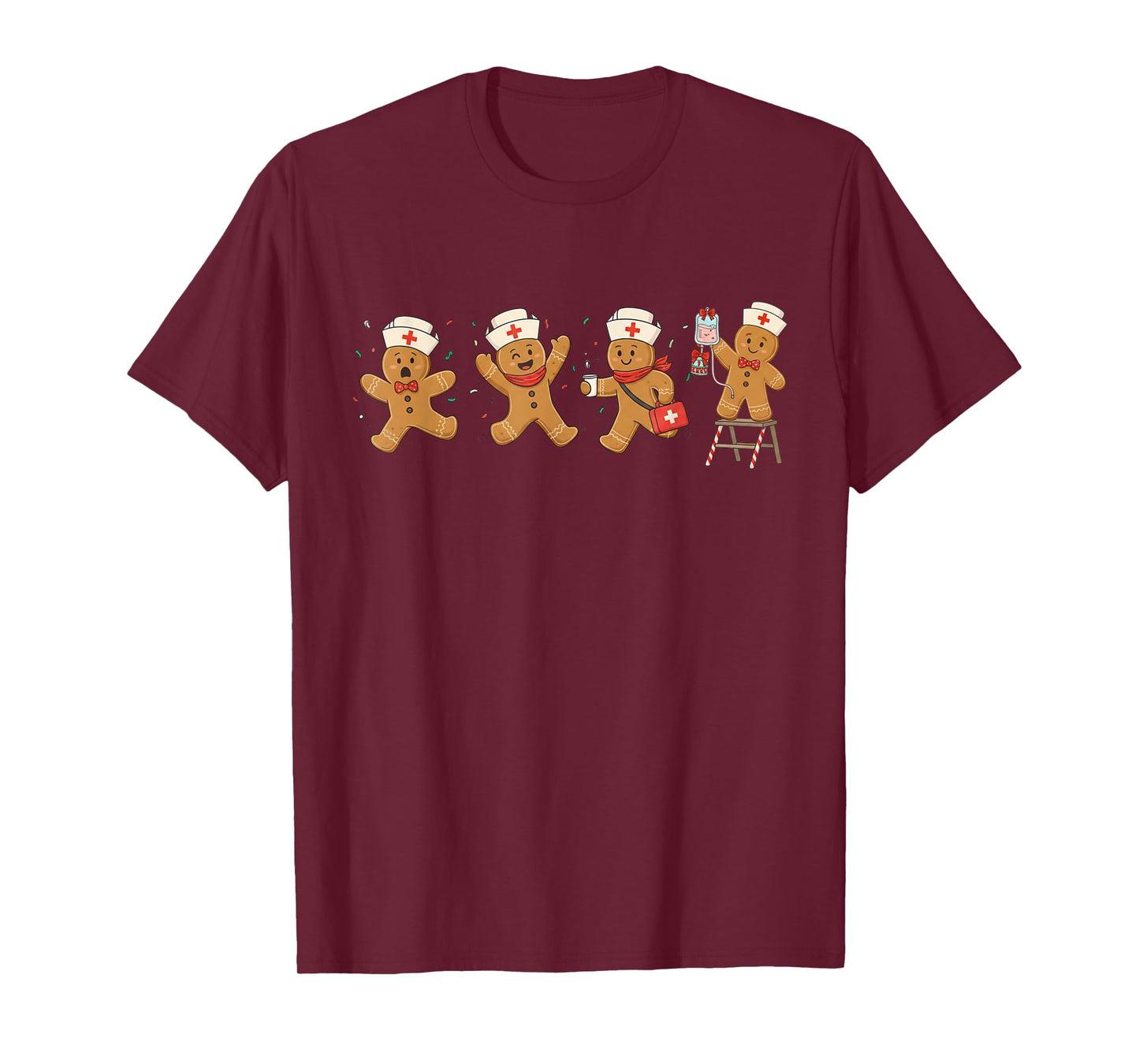 Coquette Gingerbread Nurse Christmas Shirt Funny Medical T-Shirt