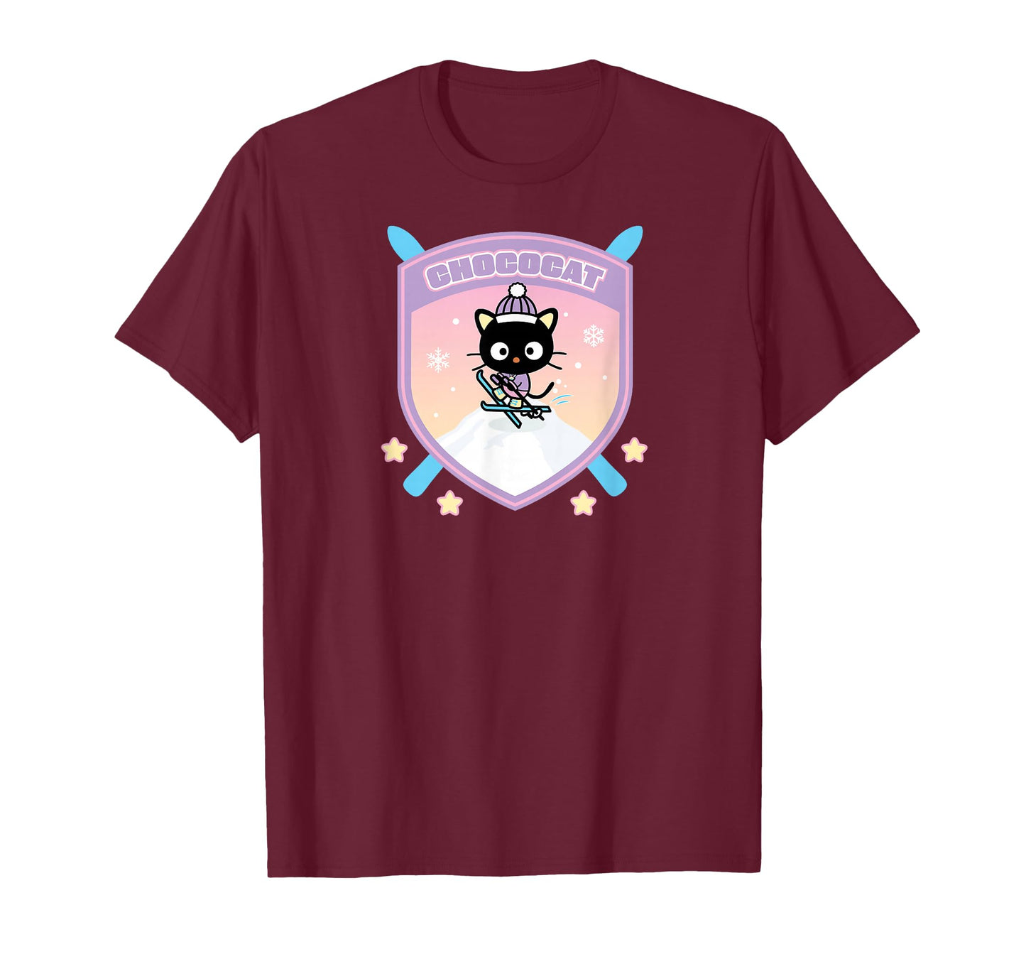 Chococat Winter Sports Ski Mountain T-Shirt