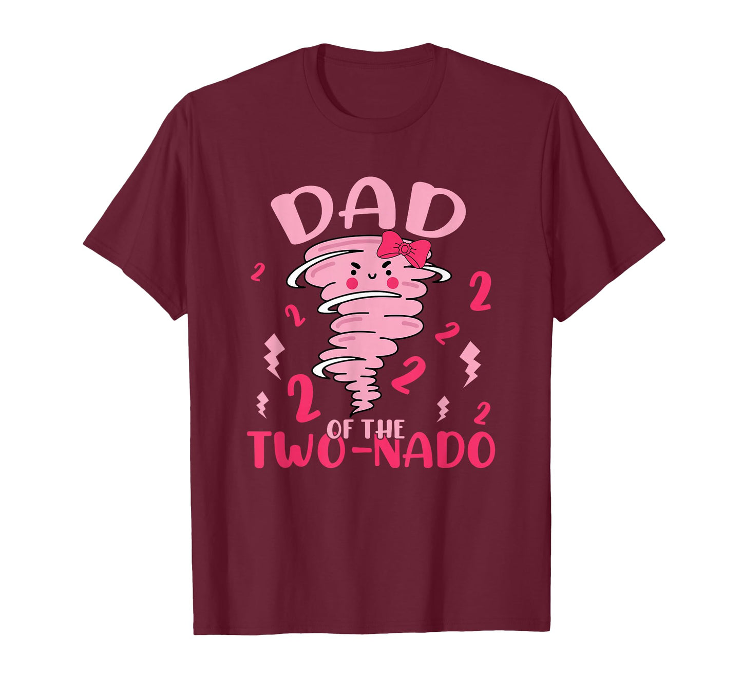 Dad of The Two-nado Tornado Theme 2nd Birthday Party T-Shirt