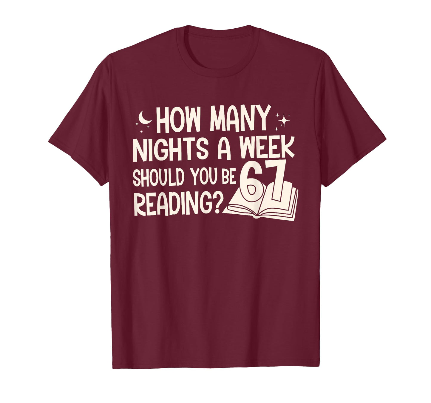 Vintage How Many Nights Reading 67 Meme Book Lover Teacher T-Shirt