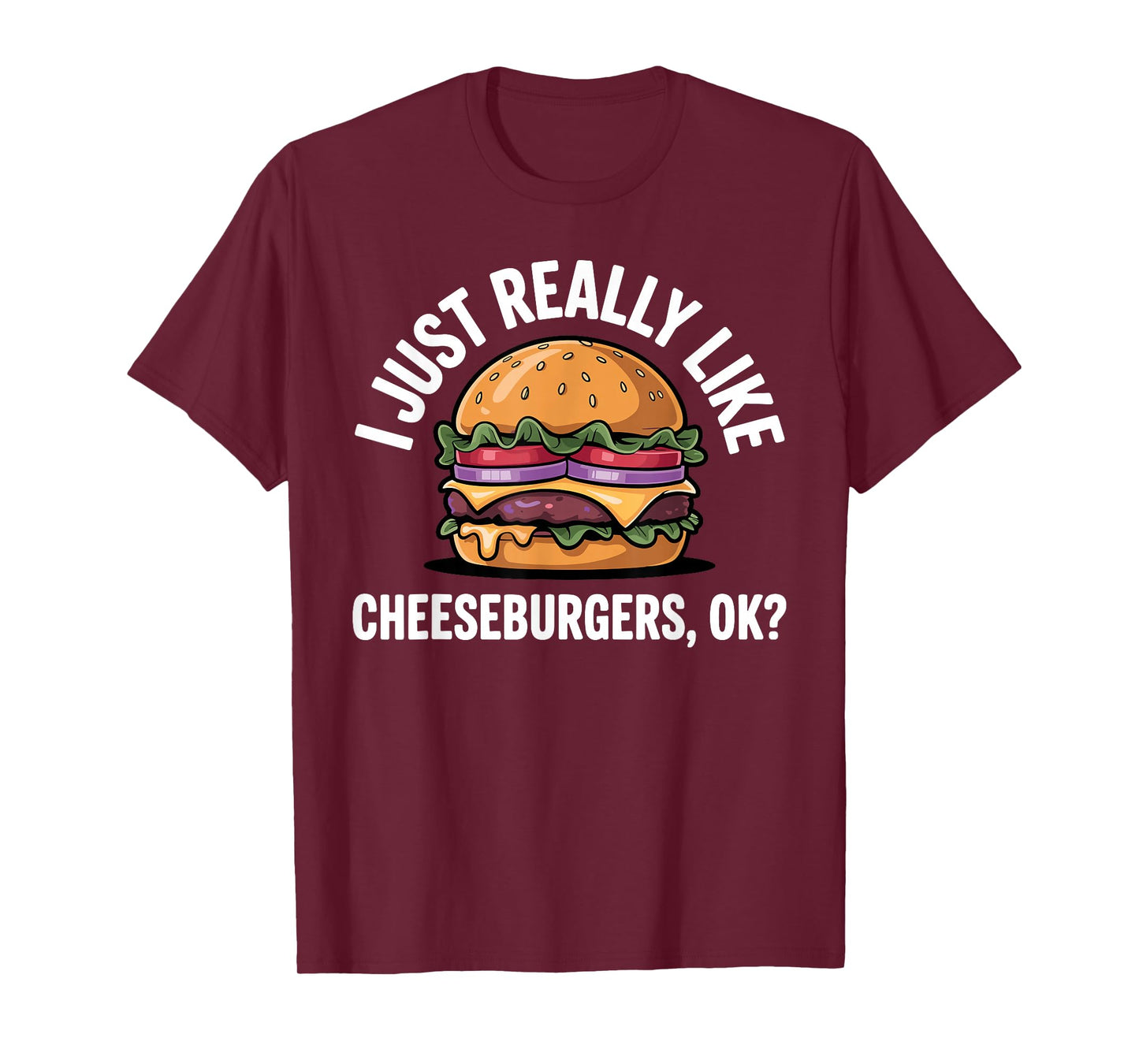 Funny Cheeseburger Costume for Men Women Kids Burger Fan T-Shirt