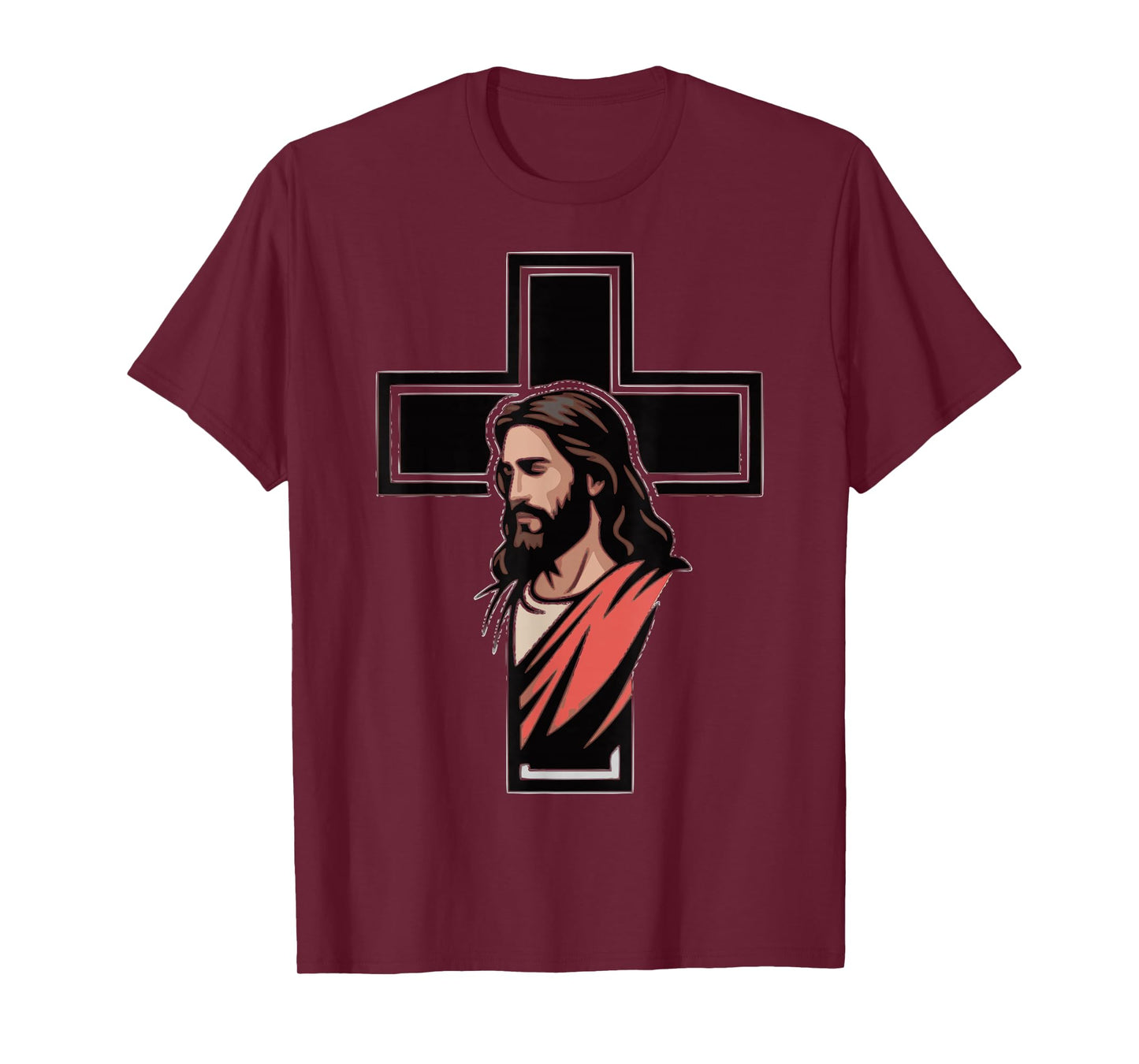 Minimalist Jesus Cross Tee – Christian Faith Shirt T-Shirt