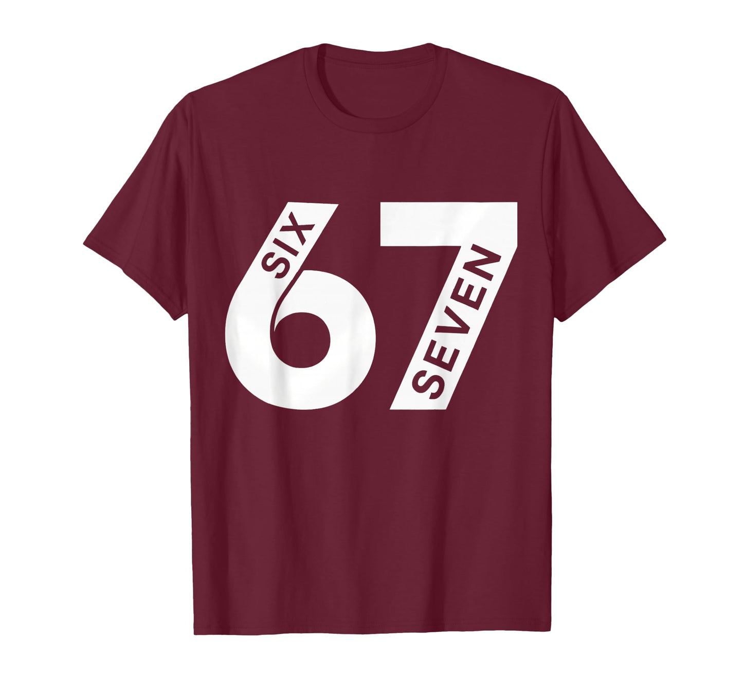 Cool Six Seven Number Gen Alpha Slang 6 7 Trending Meme T-Shirt