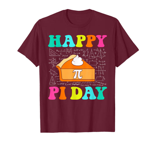Happy Pi Day Pie Funny Math Coach Teacher Pi Day Lover T-Shirt