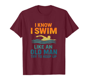 Swim Funny Swimmer Shirt Men T-Shirt