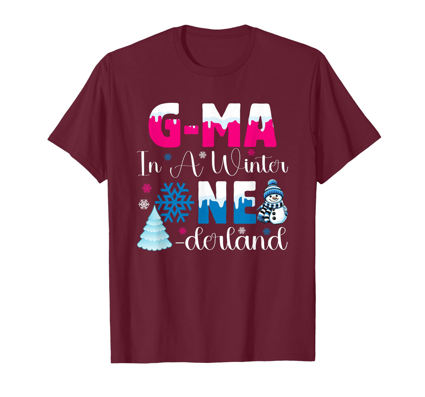 G Ma in A Winter Onederland Bday Girl Sweet Snowflake T-Shirt