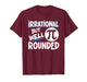 Retro Irrational But Well Rounded Pi Day Celebration Math T-Shirt