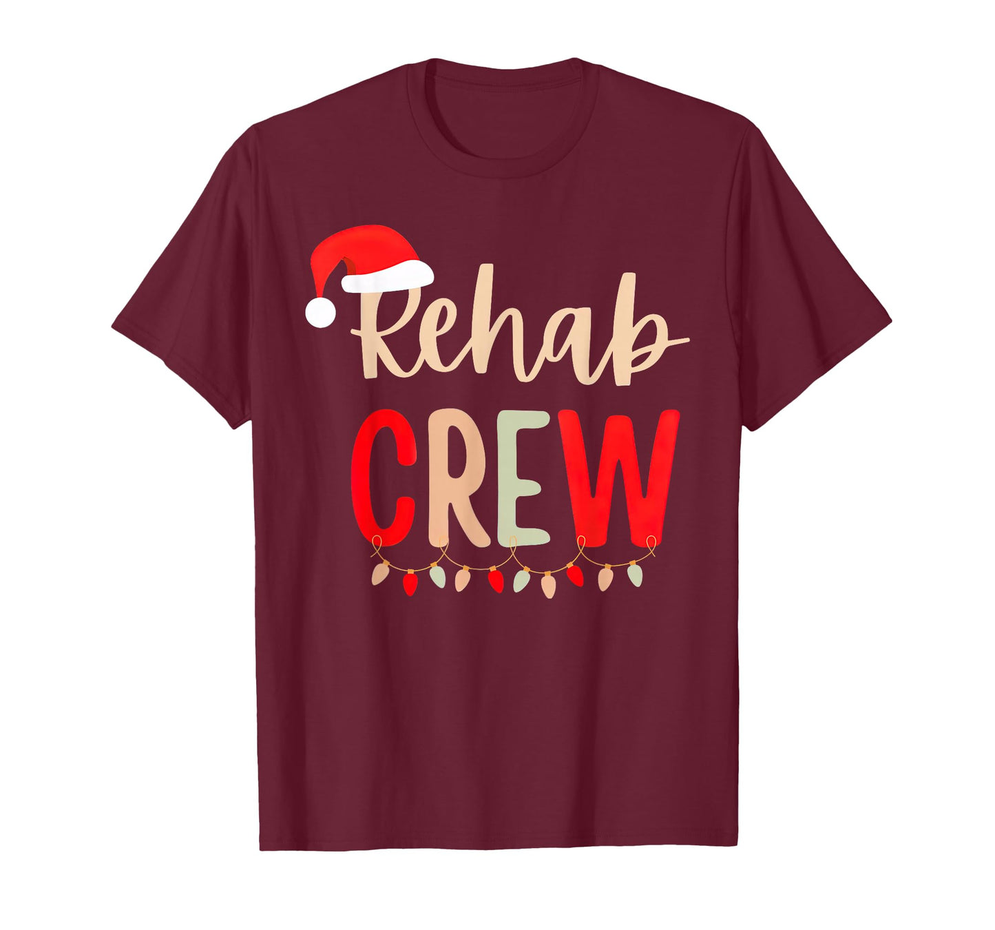 Rehab Crew Rehabilitation Week Physical Therapist Christmas T-Shirt