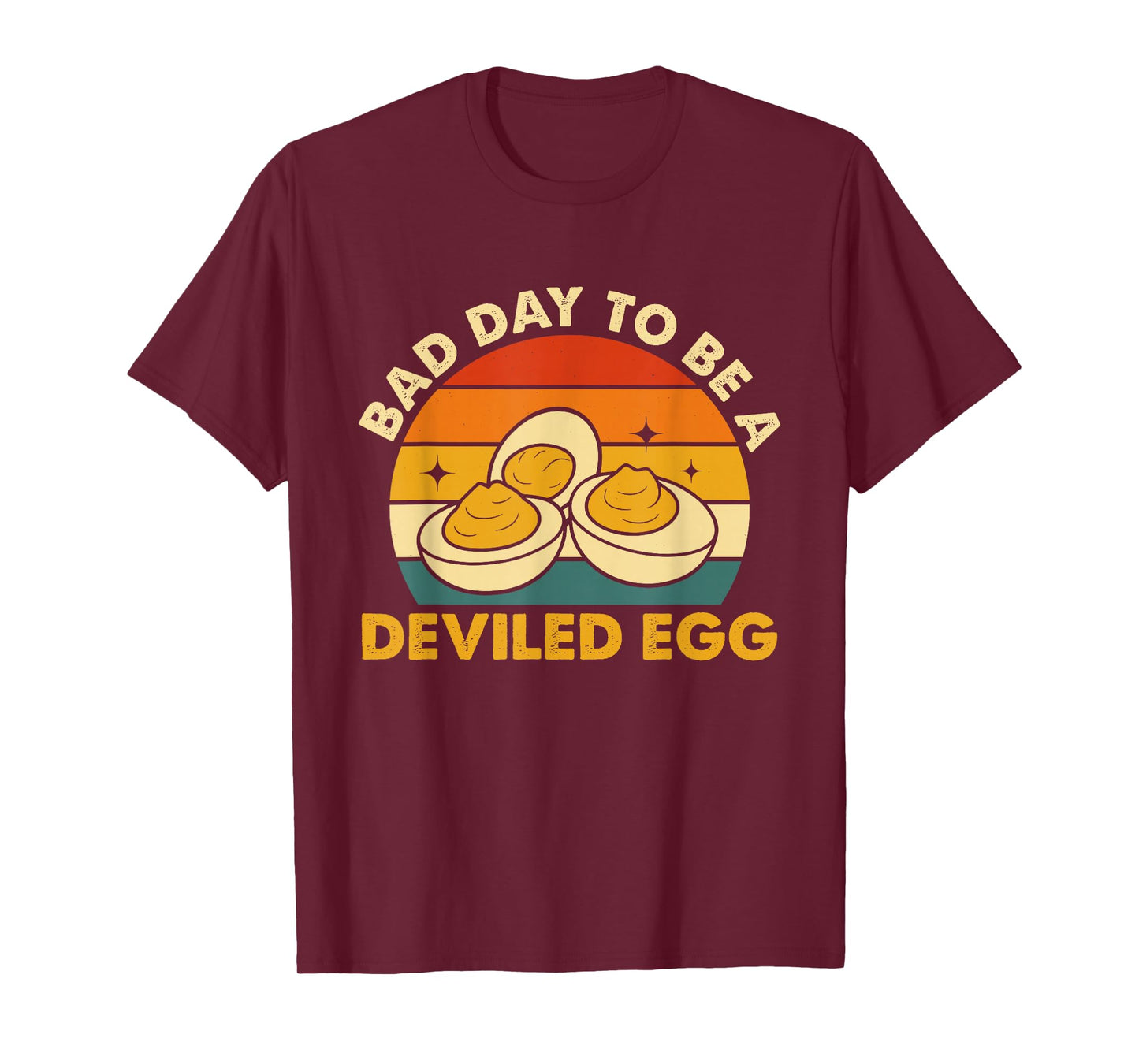Bad Day to Be A Deviled Egg Retro Food Humor T-Shirt