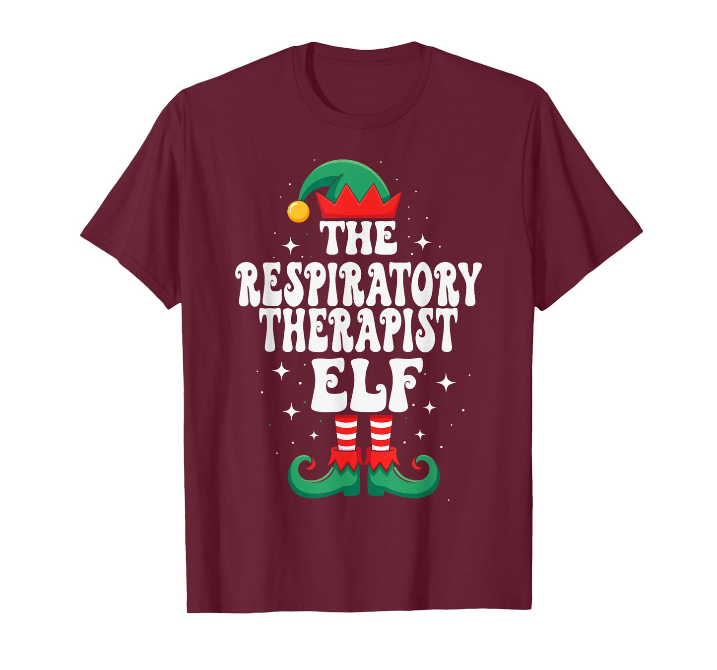 The Respiratory Therapist Elf Funny Christmas T-Shirt