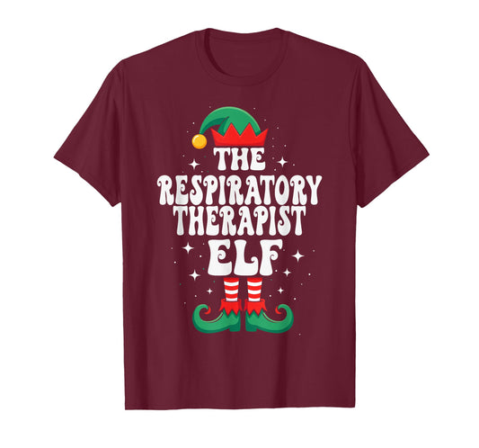 The Respiratory Therapist Elf Funny Christmas T-Shirt