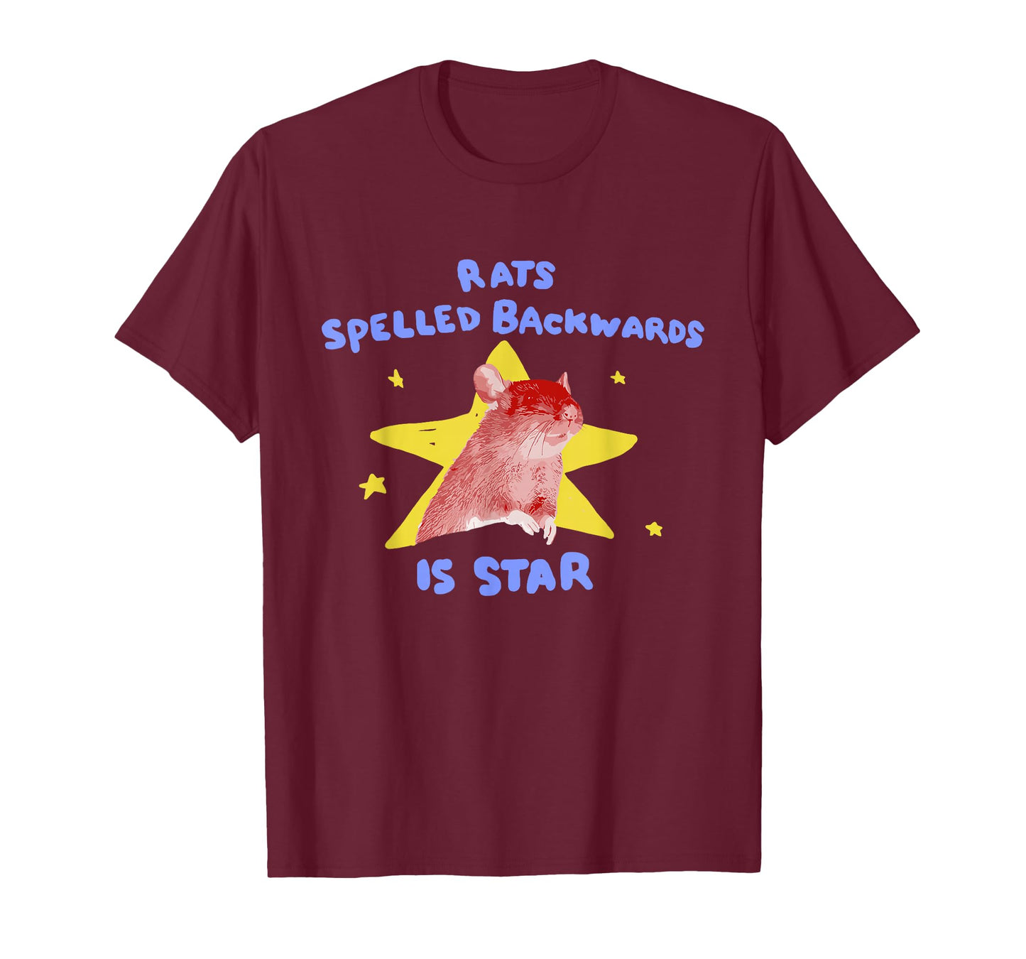 Rats Spelled Backwards is Star Rat Meme Rat Lover Animal T-Shirt