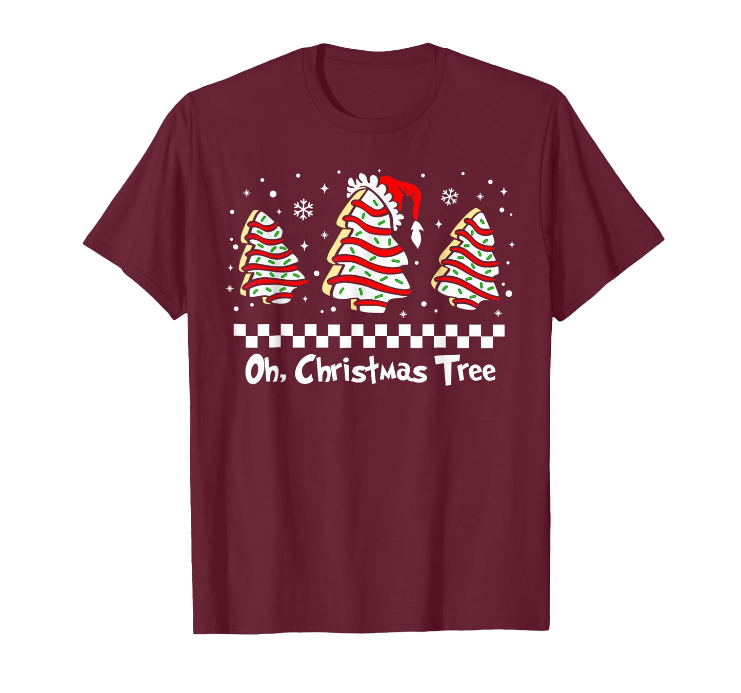 Oh Christmas Tree Groovy Cakes Debbie Becky Jen Cake Lovers T-Shirt
