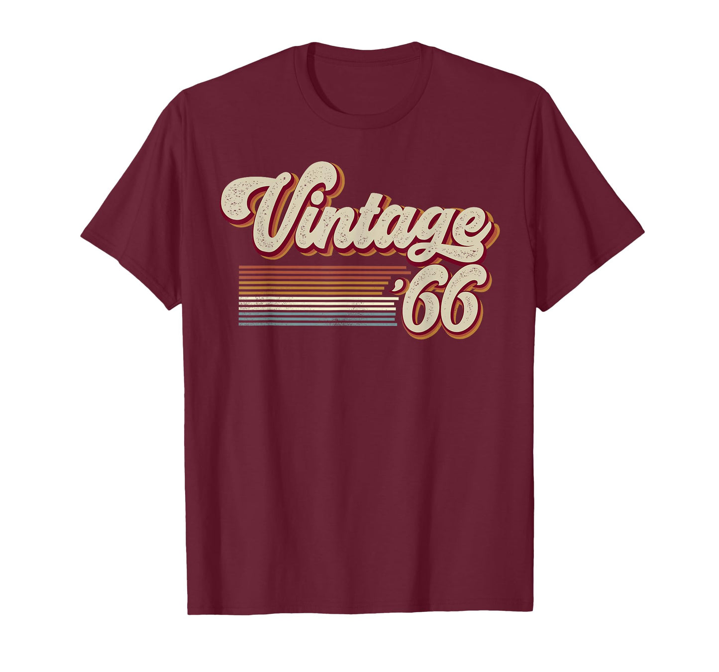 Vintage 1966 Retro Sunset Classic 60-Year-Old 60th Birthday T-Shirt