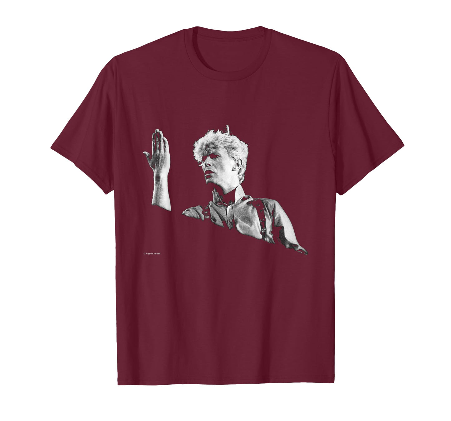 David Bowie Serious Moonlight Tour Live by Virginia Turbett T-Shirt