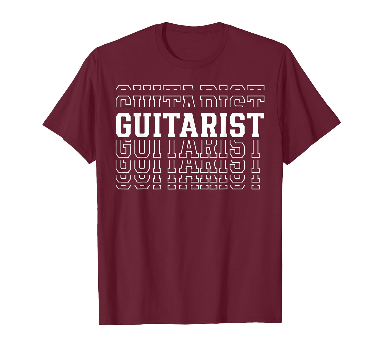 Guitarist Funny Layered Text Guitar Lover Men Women Kids T-Shirt