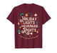 Retro Holiday Lights and Human Rights Supporters Christmas T-Shirt
