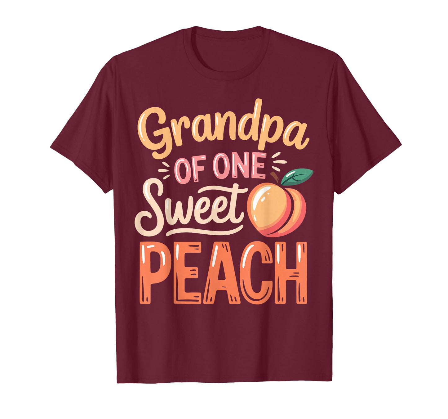 Grandpa of One Sweet Peach Family Matching T-Shirt