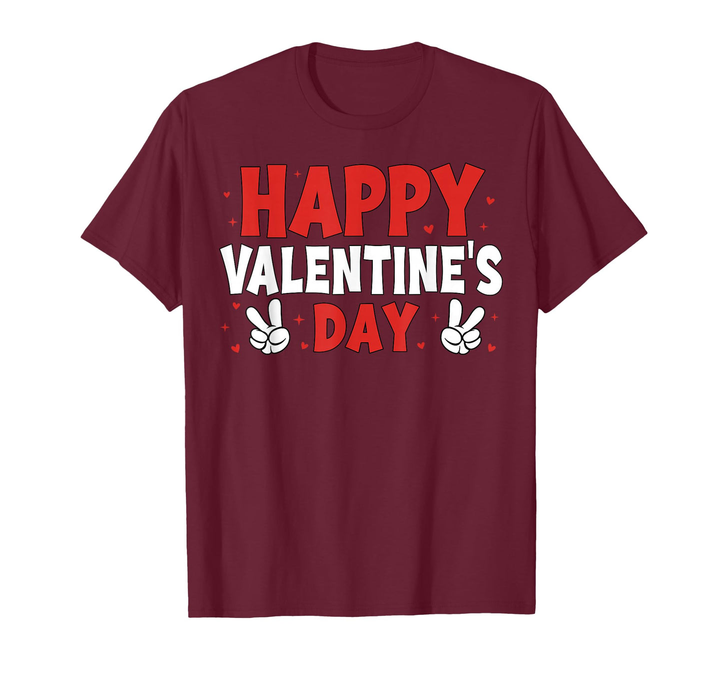 Happy Valentines Funny Hearts Valentine Men Women Boy Girl T-Shirt