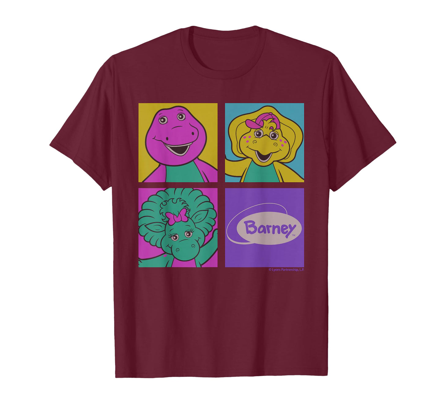 Barney BJ Baby Bop Color Pop Squares T-Shirt