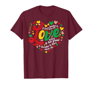 Retro Love Black History Month Afro African American Costume T-Shirt