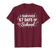 I Survived 67 Days of School 6 7 Teacher Boys Kids Six Seven T-Shirt