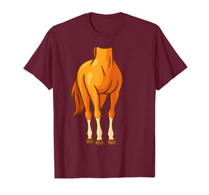 Funny Horse Body Costume Optical Illusion Gift Men Women Kid T-Shirt