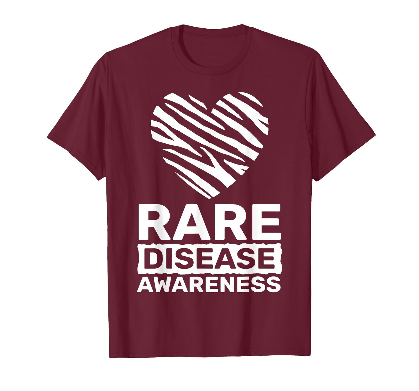 Zebra Heart Rare Disease Awareness Rare Disease Day 2026 T-Shirt