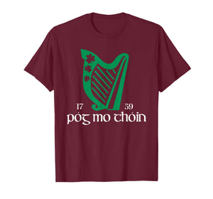 Pog Mo Thoin Ireland Funny Lucky Irish Green St Patricks Day T-Shirt